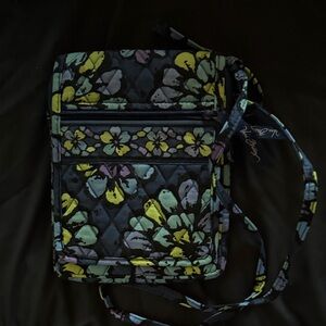 Vers Bradley Quilted Crossbody Bag Indigo Pop Perfect Condition